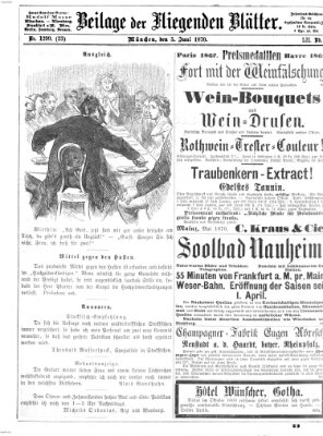 Fliegende Blätter Sonntag 5. Juni 1870