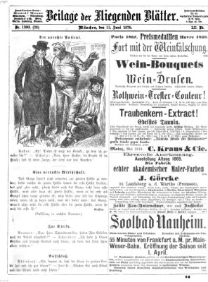 Fliegende Blätter Samstag 11. Juni 1870