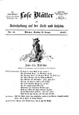 Lose Blätter Samstag 12. Januar 1867