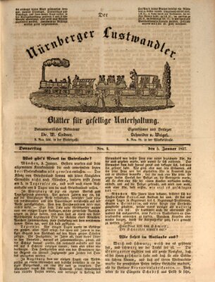 Süddeutsche Blätter für Leben, Wissenschaft und Kunst Donnerstag 5. Januar 1837