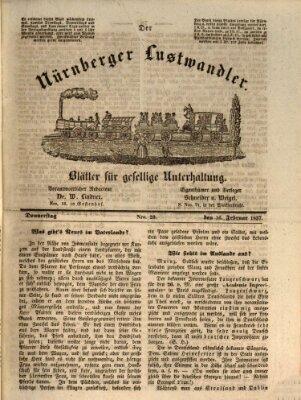 Süddeutsche Blätter für Leben, Wissenschaft und Kunst Donnerstag 16. Februar 1837