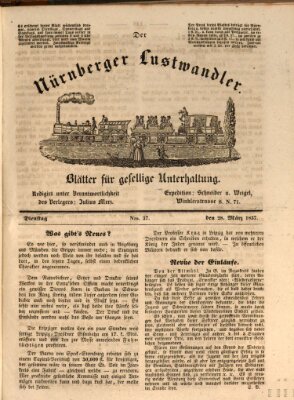 Süddeutsche Blätter für Leben, Wissenschaft und Kunst Dienstag 28. März 1837