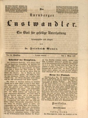 Süddeutsche Blätter für Leben, Wissenschaft und Kunst Samstag 6. Mai 1837