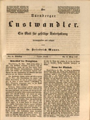 Süddeutsche Blätter für Leben, Wissenschaft und Kunst Dienstag 16. Mai 1837