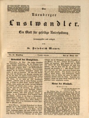 Süddeutsche Blätter für Leben, Wissenschaft und Kunst Samstag 20. Mai 1837