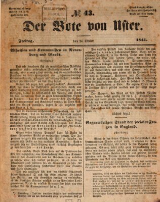 Allgemeines Noth- und Hülfs-Blatt Freitag 24. Oktober 1845