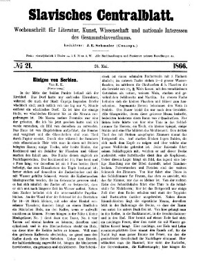 Slavisches Centralblatt (Centralblatt für slavische Literatur und Bibliographie) Samstag 26. Mai 1866