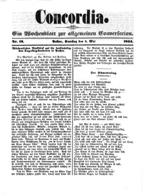 Concordia (Donau-Zeitung) Samstag 4. Mai 1844