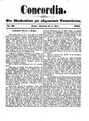 Concordia (Donau-Zeitung) Sonntag 8. Juni 1845