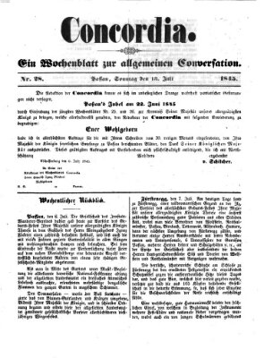 Concordia (Donau-Zeitung) Sonntag 13. Juli 1845