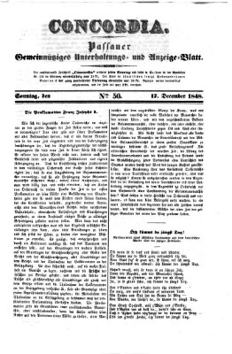 Concordia (Donau-Zeitung) Sonntag 17. Dezember 1848