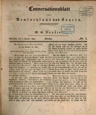 Münchener Conversations-Blatt (Bayer'scher Beobachter) Mittwoch 1. Januar 1834