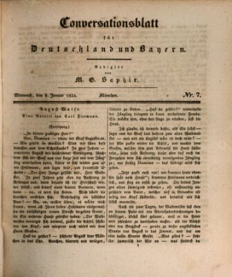 Münchener Conversations-Blatt (Bayer'scher Beobachter) Mittwoch 8. Januar 1834