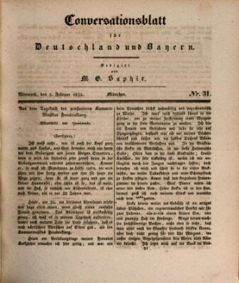 Münchener Conversations-Blatt (Bayer'scher Beobachter) Mittwoch 5. Februar 1834