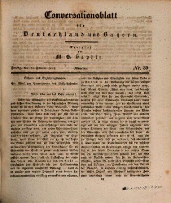 Münchener Conversations-Blatt (Bayer'scher Beobachter) Freitag 14. Februar 1834