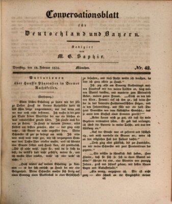 Münchener Conversations-Blatt (Bayer'scher Beobachter) Dienstag 18. Februar 1834