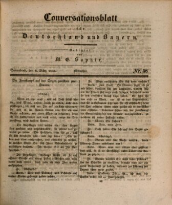 Münchener Conversations-Blatt (Bayer'scher Beobachter) Samstag 8. März 1834