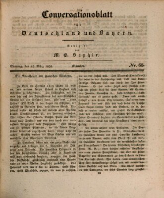 Münchener Conversations-Blatt (Bayer'scher Beobachter) Sonntag 16. März 1834