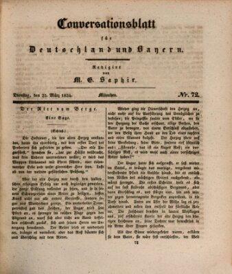 Münchener Conversations-Blatt (Bayer'scher Beobachter) Dienstag 25. März 1834