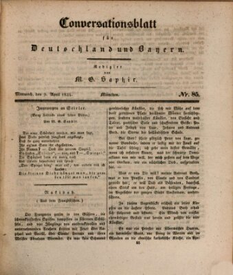 Münchener Conversations-Blatt (Bayer'scher Beobachter) Mittwoch 9. April 1834