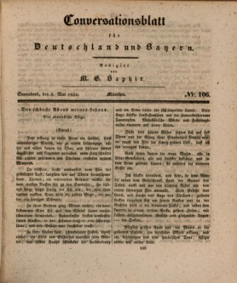 Münchener Conversations-Blatt (Bayer'scher Beobachter) Samstag 3. Mai 1834