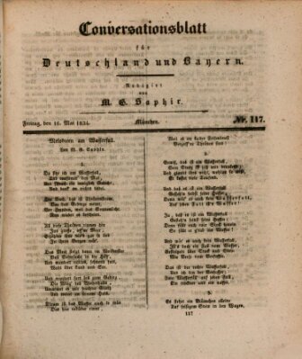 Münchener Conversations-Blatt (Bayer'scher Beobachter) Freitag 16. Mai 1834