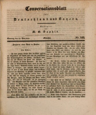 Münchener Conversations-Blatt (Bayer'scher Beobachter) Sonntag 25. Mai 1834