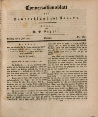 Münchener Conversations-Blatt (Bayer'scher Beobachter) Dienstag 3. Juni 1834