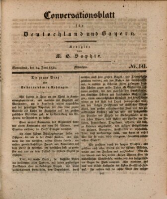 Münchener Conversations-Blatt (Bayer'scher Beobachter) Samstag 14. Juni 1834