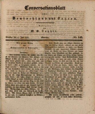 Münchener Conversations-Blatt (Bayer'scher Beobachter) Dienstag 17. Juni 1834