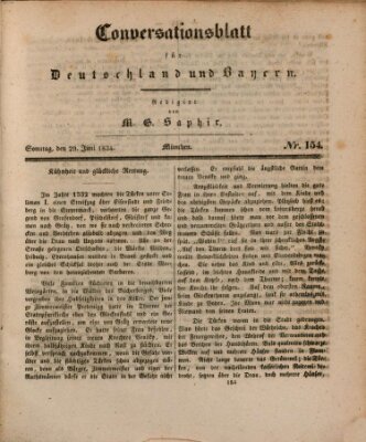 Münchener Conversations-Blatt (Bayer'scher Beobachter) Sonntag 29. Juni 1834