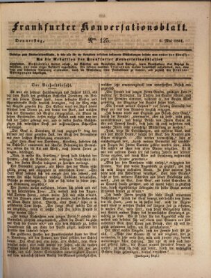 Frankfurter Konversationsblatt (Frankfurter Ober-Post-Amts-Zeitung) Donnerstag 6. Mai 1841