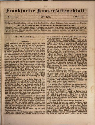 Frankfurter Konversationsblatt (Frankfurter Ober-Post-Amts-Zeitung) Sonntag 9. Mai 1841