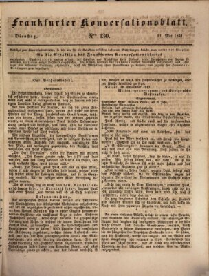 Frankfurter Konversationsblatt (Frankfurter Ober-Post-Amts-Zeitung) Dienstag 11. Mai 1841