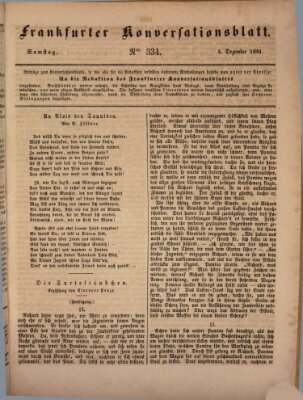 Frankfurter Konversationsblatt (Frankfurter Ober-Post-Amts-Zeitung) Samstag 4. Dezember 1841