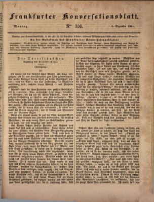 Frankfurter Konversationsblatt (Frankfurter Ober-Post-Amts-Zeitung) Montag 6. Dezember 1841