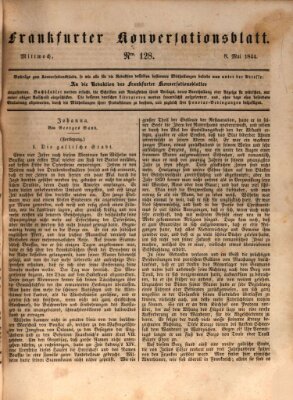 Frankfurter Konversationsblatt (Frankfurter Ober-Post-Amts-Zeitung) Mittwoch 8. Mai 1844