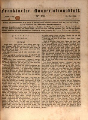 Frankfurter Konversationsblatt (Frankfurter Ober-Post-Amts-Zeitung) Sonntag 19. Mai 1844