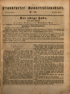 Frankfurter Konversationsblatt (Frankfurter Ober-Post-Amts-Zeitung) Donnerstag 27. Juni 1844