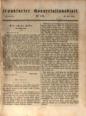 Frankfurter Konversationsblatt (Frankfurter Ober-Post-Amts-Zeitung) Samstag 29. Juni 1844