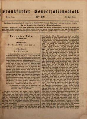 Frankfurter Konversationsblatt (Frankfurter Ober-Post-Amts-Zeitung) Samstag 20. Juli 1844