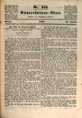 Regensburger Conversations-Blatt (Regensburger Tagblatt) Freitag 19. Oktober 1849