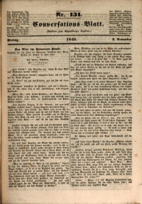 Regensburger Conversations-Blatt (Regensburger Tagblatt) Freitag 2. November 1849