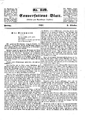 Regensburger Conversations-Blatt (Regensburger Tagblatt) Freitag 3. Oktober 1851