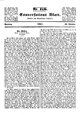 Regensburger Conversations-Blatt (Regensburger Tagblatt) Sonntag 19. Oktober 1851