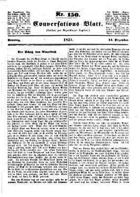 Regensburger Conversations-Blatt (Regensburger Tagblatt) Sonntag 14. Dezember 1851