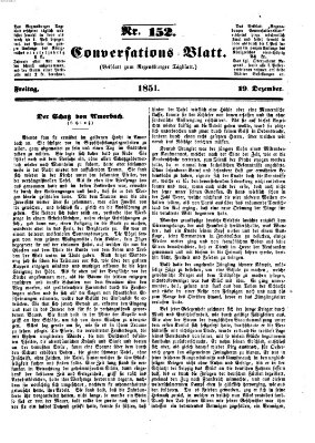 Regensburger Conversations-Blatt (Regensburger Tagblatt) Freitag 19. Dezember 1851