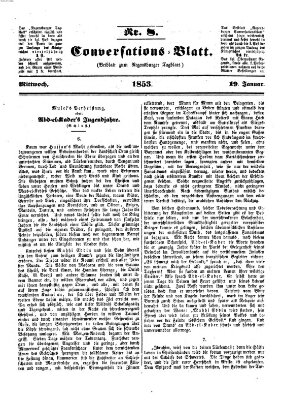 Regensburger Conversations-Blatt (Regensburger Tagblatt) Mittwoch 19. Januar 1853