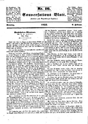 Regensburger Conversations-Blatt (Regensburger Tagblatt) Sonntag 6. Februar 1853