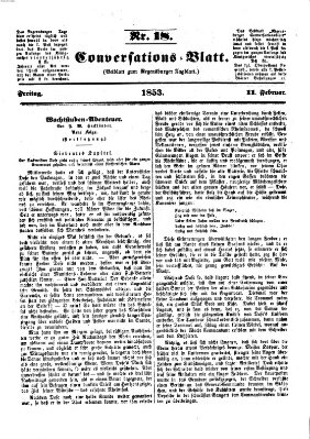 Regensburger Conversations-Blatt (Regensburger Tagblatt) Freitag 11. Februar 1853